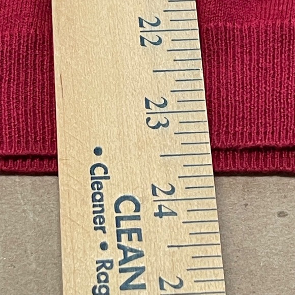 Talbots Red Ruffled Cardigan - Picture 11 of 13